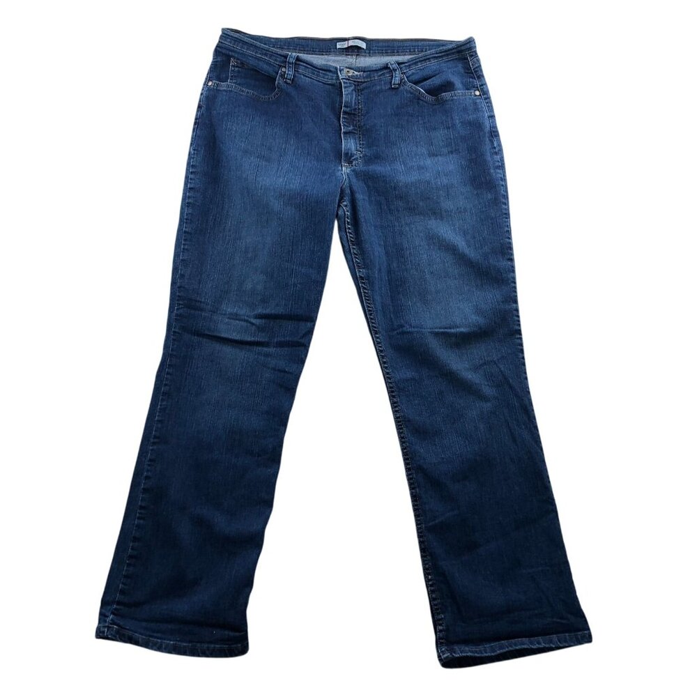 Riders By Lee Womens Jeans Size 18 Relax Fit Straight Leg Blue Denim Medium Wash
